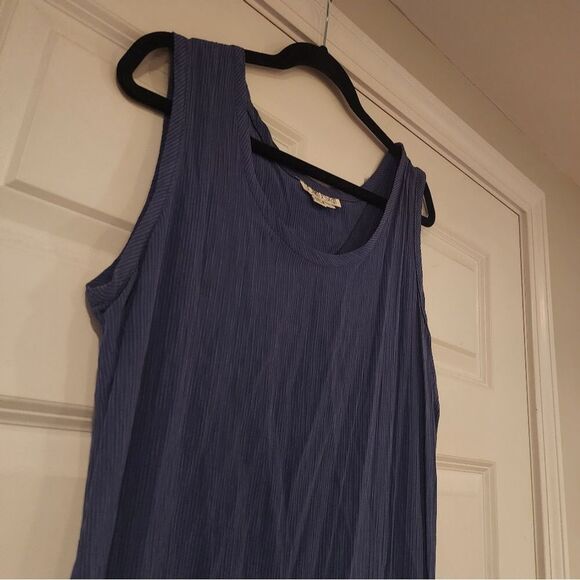Donna Jessica vintage blue sleeveless maxi dress - Picture 3 of 5